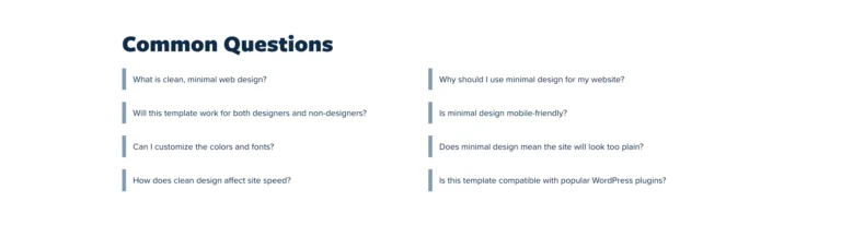 FAQ Section – Free